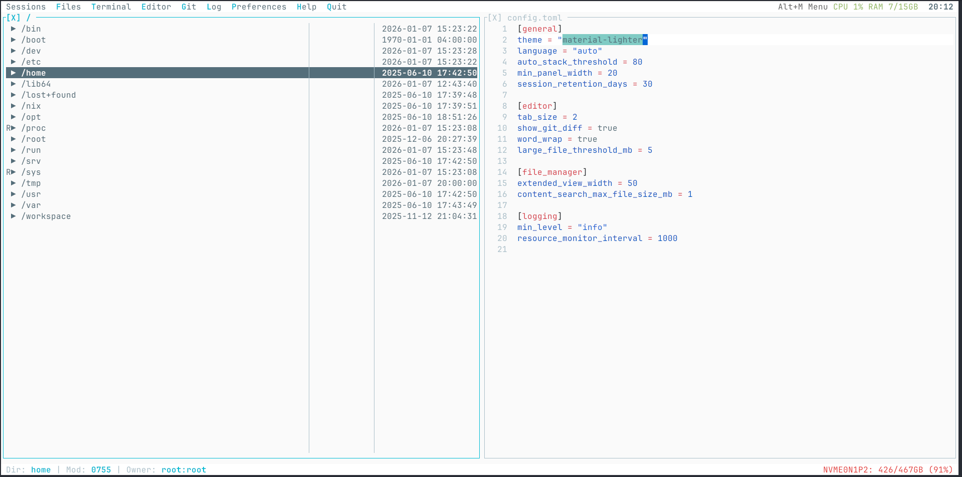 Material Lighter Theme